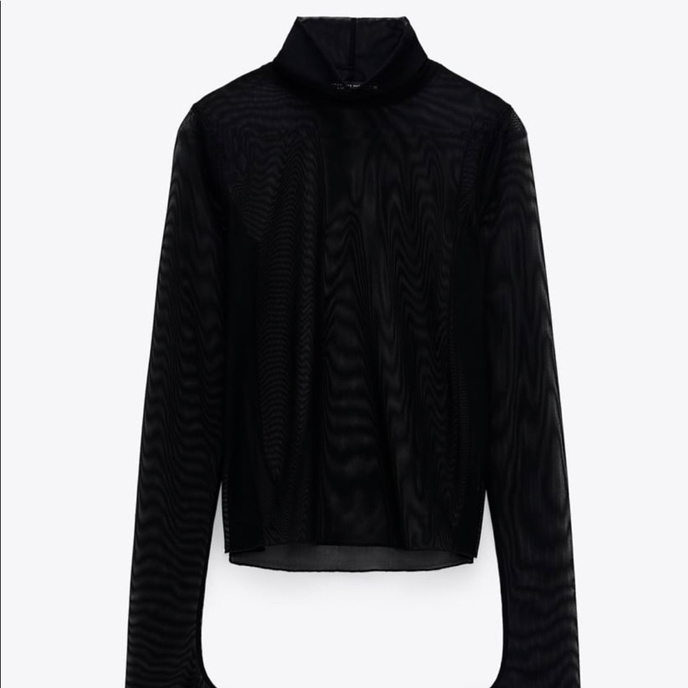 NWT ZARA TULLE SHIRT